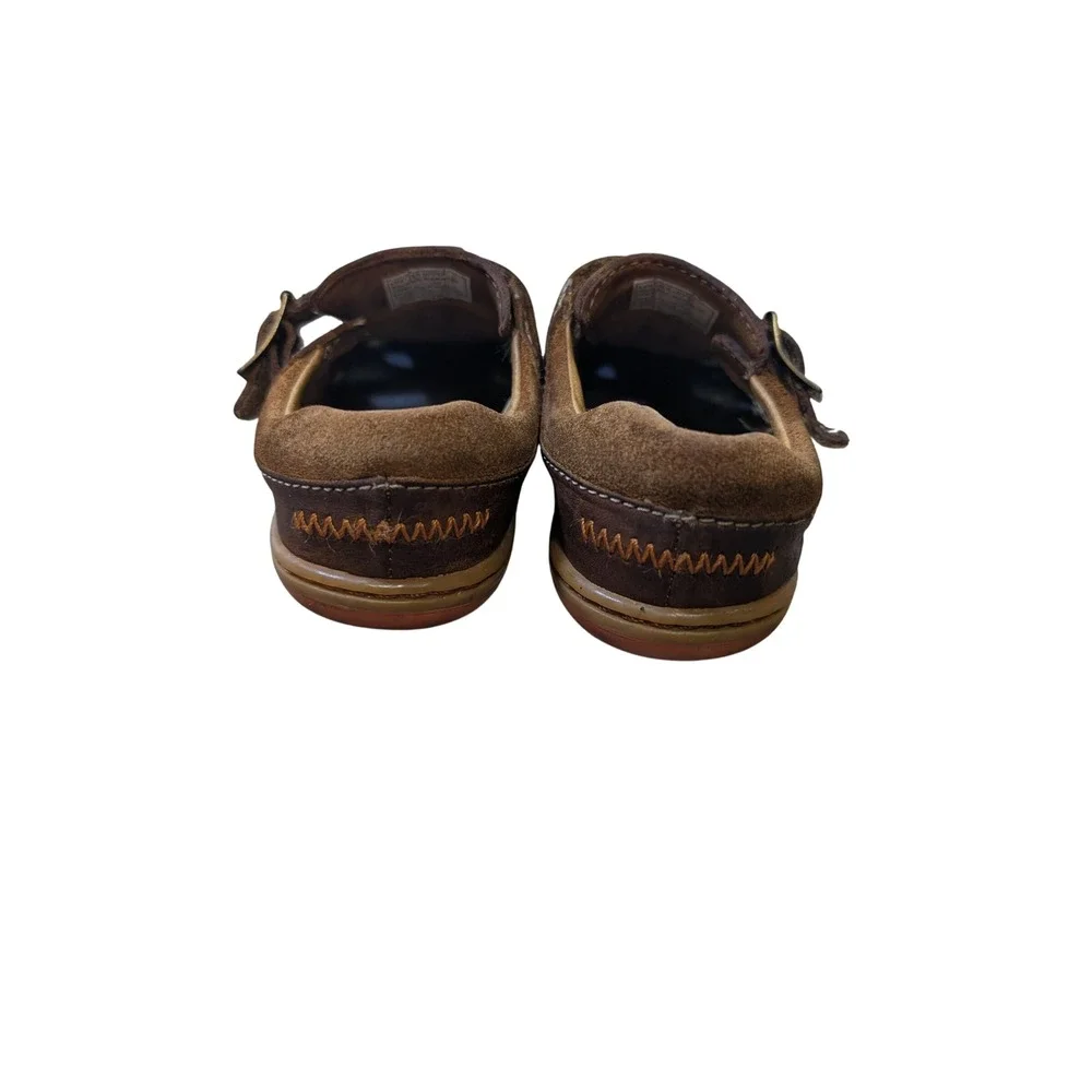 Clarks Boys Brown Leather Fisherman Sandals Shoes Youth Size 7 MW Toddler‎